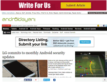 Tablet Screenshot of androidgyan.com